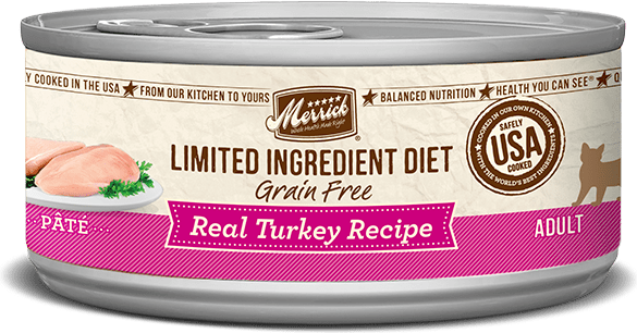 Merrick Limited Ingredient Diet Grain Free Real Turkey Recipe Pate 2.75 Oz Can
